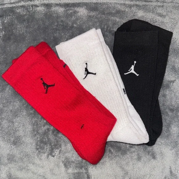 Men's Jordan Red, White, and Black Socks - Picture 5 of 5